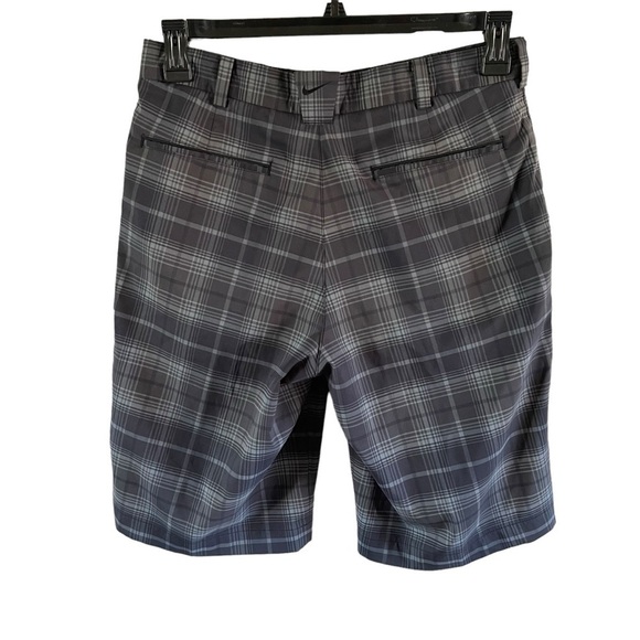 Nike Golf Shorts Dri Fit Tour Performance Plaid Flat front Athletic Mens Size 30 - Picture 2 of 9